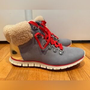Cole Haan Zero Grand Hiker Boot Waterproof NEW Women’s Size 7B Grey